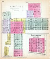 Ness City, Grainfield, Kansas State Atlas 1887